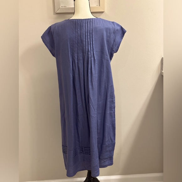 Sundance Viv Linen Dress Size M Blue - Picture 2 of 8